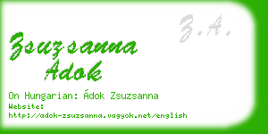 zsuzsanna adok business card